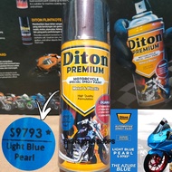 Pilok Cat Diton Premium Light Blue Pearl 9793 Biru Mutiara Biru Metalik 400cc Cat Semprot Diton Prem