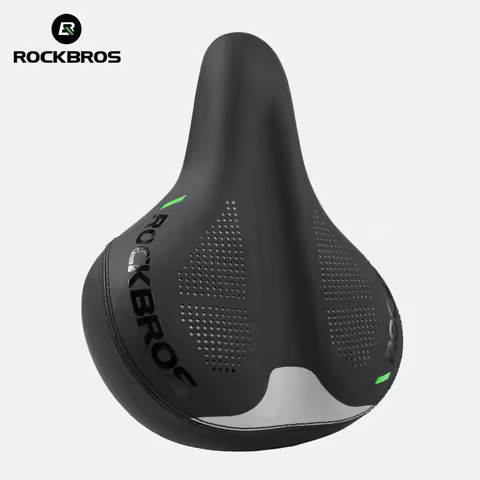 ROCKBROS Bicycle Airbag Seat Cushion Double Shock Absorption Hardness-adjustable Seat Saddle Non-sli