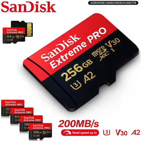 Sandisk A2 195MB/S TF Memory Card 512GB 256GB 128GB 64GB 32GB TF Micro SD Microsd Dropshipping