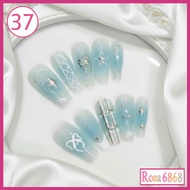 (37) Nailbox bow design y2k silver lady yearbook photo - Rosa 6868