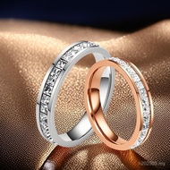 Titanium Steel Ring Gypsophila Ring Female ins Style Light Luxury French Style