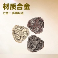 Dadu Logam Tujuh Dalam Satu Panlong Dadu Berputar DND Dungeons dan Naga Polihedral RPG Main Peranan 
