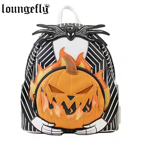 Loungefly Nightmare Before Christmas Jack Pumpkin Glow Head Mini Backpack