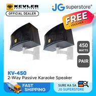 KEVLER KV-450 10" 450W Karaoke Speaker System with Ceiling and Pole Mounting Ports (Pair)