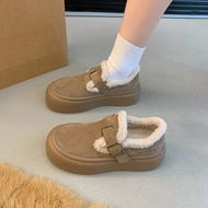 All-Match Snow Boots Thick-Soled Birkenstock Shoes Women's Fur Shoes 2024 Super Warm Women's Shoes