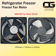 DC14V 0.28A Hitachi NMB-MAT 4 Wire Refrigerator Fan Motor Kipas Motor Peti Sejuk FBA12J14V 125x20mm
