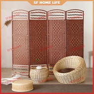 [Room Partition] Rattan Divider/Bamboo Divider/Partition/Folding Screen Covering Home Living Room Fo
