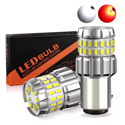 2PCS P21/5W 1157 BAY15D LED Brake Lights Bulbs Canbus ​For Nissan Qashqai J10 07-13 Terrano D10 13-2