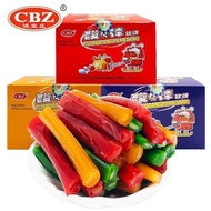 现货  速发诚宝庄酸Q棒软糖80怀旧零食糖果拉丝粘牙糖牙签糖薄荷糖Chengbaozhuang acid Q bar fudge 80 nostalgic snack sugar