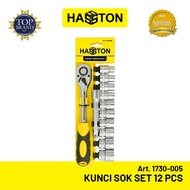 Hasston prohex kunci sok set 12pcs / socket wrench set heavy duty