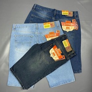 Celana Jeans Pendek Lea 606 DENIM ORIGINAL Celana Pendek Keren Masa Kini Fashion Pria Size 28 - 33