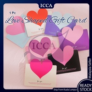 Random LOVE Wishing Card Heart Kad Ucapan Wish Card Kad Florist Flower Suprise Delivery Birthday 生日卡