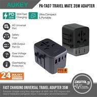 Aukey PA-TA07 PA-TA07A Travel Mate 35W Charger USB PD Universal Travel Adapter