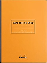 Rhodia 119228C - Composition Book 80 Sheets 19 x 25 cm 80 g Squared Orange