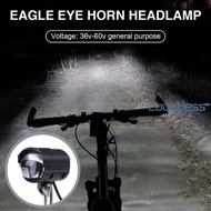 5# E-Bike LED Headlight E-Scooter Motorcycle Waterproof Front Lamp Horn Accessor [countless.sg]