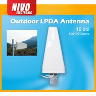 10 dBi 698 ~3800mhz N Female GSM WiFi 3G 4G 5g Log-Periodic Outdoor Lpda Antenna