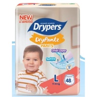 Drypers drypants saiz L 48 pcs