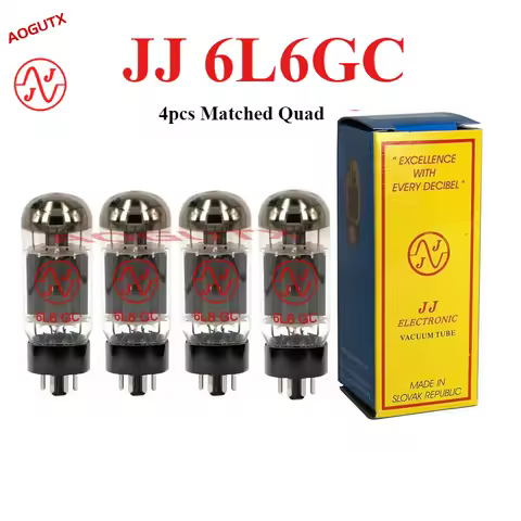 JJ 6L6GC Vacuum Tube Audio Valve Replace 6P3P 6N3C 5881 6CA7 Power Tube Factory Test and Match DIY A