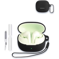 Case for Baseus Bass BP1 Pro Noise Cancelling Wireless Earbuds, WUNIAK Soft Silicone Protective Port