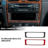 AIRSPEED Carbon Fiber For Mercedes Benz CLK 2002-2010 Car Center Console Trim Frame Interior Accesso