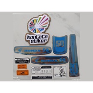 HONDA Motorcycle Striping Sticker C50 lisHONDA biru