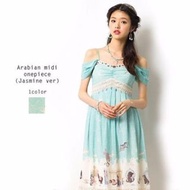 正版Secret Honey  Disney Jasmine 阿拉丁茉莉公主連身裙