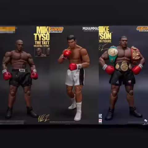 Storm Toys Boxing Tyson Boxing Boxer Champion Mike Tyson Three Head Face Model Collectible Model Toy