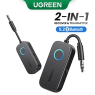 Ugreen 2 in 1 Bendable Upgraded Bluetooth 5.2 Receiver Transmitter for TV Computer Earphone Headphon