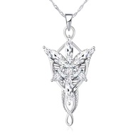 Lord of The Ring Arwen Evenstar Necklace Lord of the Rings Gifts Evenstar Pendant Necklace with Cubi
