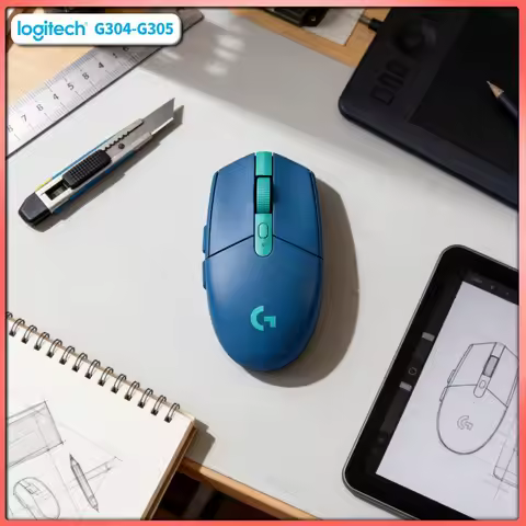 Logitech G305 LIGHTSPEED Gaming Mouse, 12000 DPI HERO, 6 Custom Buttons, 250h Battery, PC Mac Essent