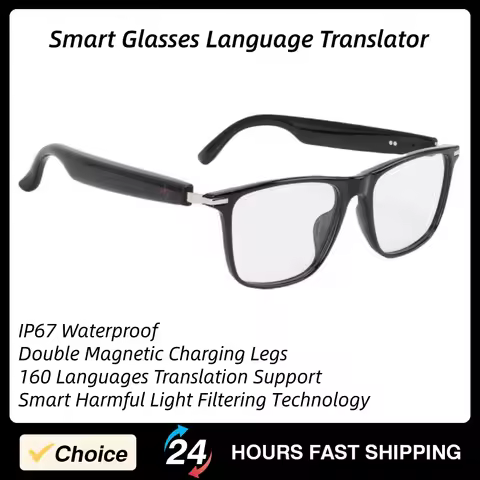 Smart Glasses Language Translator Translation Glasses Simultaneous Interpretation Eyeglasses Double 