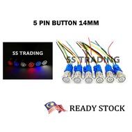 PUSH BUTTON SWITCH LED RING LATCH ON OFF SWITCH BUTTON NO NC PANER POWER PC 12V 220 IGNITION BUTTON