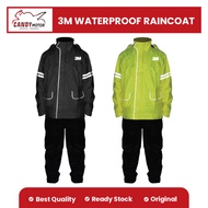 SG Seller🇸🇬Candymotor 3M reflective Waterproof raincoat high visibility in the rain