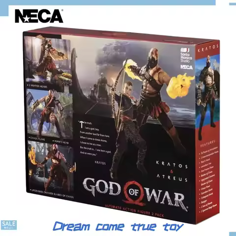【NECA】God of War 2018 KRATOS ATREUS Father and Son Set Action Figures