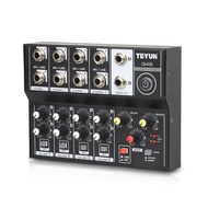 [2TPO] 8 Channel Multifunctional USB Audio Mixer Portable Sound Mixer Professional Home-use Dual Mic