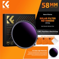 KNF Concept 58mm Lens Filter Nano-X ND1000000 Solar Filter