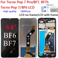 For Tecno Pop 7 Pro/BF7, BF7h Tecno Pop 7/BF6 LCD Display Touch Screen Digitizer Glass Assembly Repa