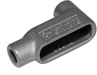 O-Z/Gedney LB77 FM7 Conduit Body, Type LB, 2-1/2" Hub Size, Grayloy-Iron