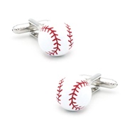 Baseball Design Sport Cufflinks For Men Quality Brass Material White Color Cuff Links Wholesale&reta