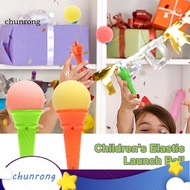 chunrong These ice cream shooter toys are super easy to play Just press the latch The sponge ball is firmly attached to the ice cream cone shooter with a string so don't worry abou