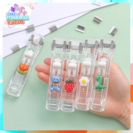 TTT Cliper Push Stapler Paper Clips Poratble Stainless Steel Automatic Staples TTT