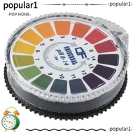 POPULAR 1/2 Rolls PH 0-14 Test Paper, 5m/roll PH Test Paper Strip Roll, Practical PH Test Meter Komb