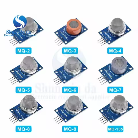 9PCS/1 Lot Gas Detection Sensor Module MQ-2 MQ-3 MQ-4 MQ-5 MQ-6 MQ-7 MQ-8 MQ-9 MQ-135 Sensor Module 