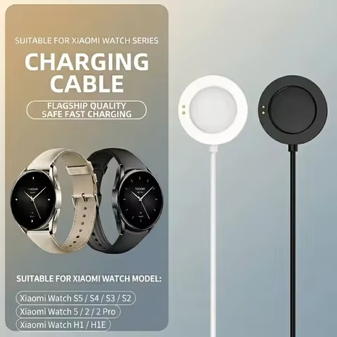 Magnetic Charger Cradle for Xiaomi Watch S5, S4, S3, S2, Xiaomi Watch 5, Watch 2, 2 Pro, H1/H1E USB 