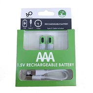 [LOCAL SELLER] AA / AAA Rechargeable Battery / USB-C / 1.5V / 750mwh / Lithium Battery / 18650 / 9V 