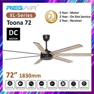 Regair 72" Big Ceiling Fan Toona 72 DC Motor 7 Blade / Kipas Siling besar Kipas Syiling