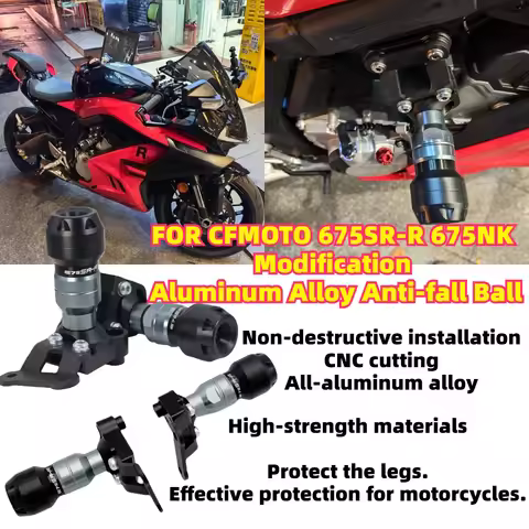 for cfmoto 675SR 675SS 675NK Modification Anti-drop Ball.Racing Bumper High-strength Aluminum Alloy.