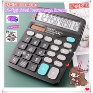 DEXIN Calculator 12-digit Dual Power Large Screen Electronic Calculator Accounting Calculator Calcul
