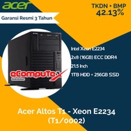 Server Acer Altos T1 - Intel Xeon E2234 (T1/0002) 16GB 1TB+256GB -TKDN