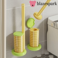 BLAZESPARK Disposable Toilet Brush, Hygienic 360° Cleaning Replaceable Cleaning Brush, Toilet Brush 